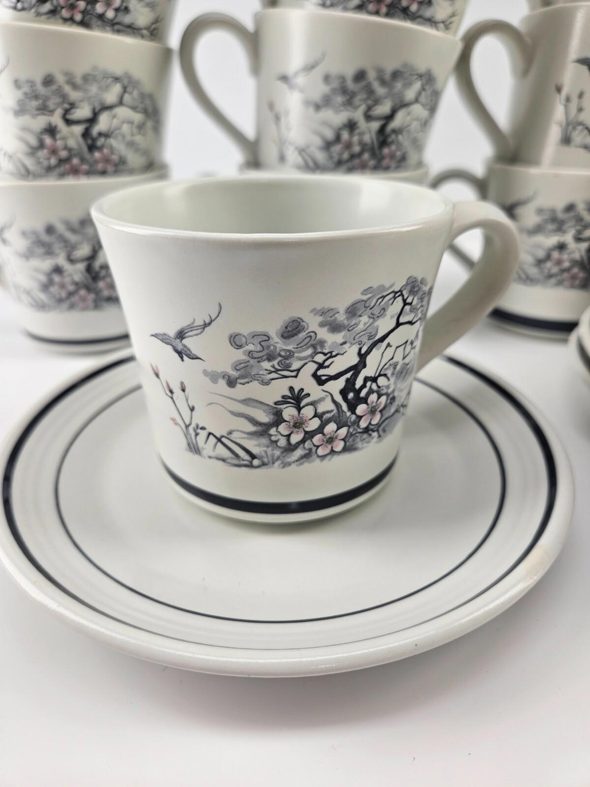 Royal Doulton Lambethware Asian Dawn Set (13 Tea Cups, 11 Plates)