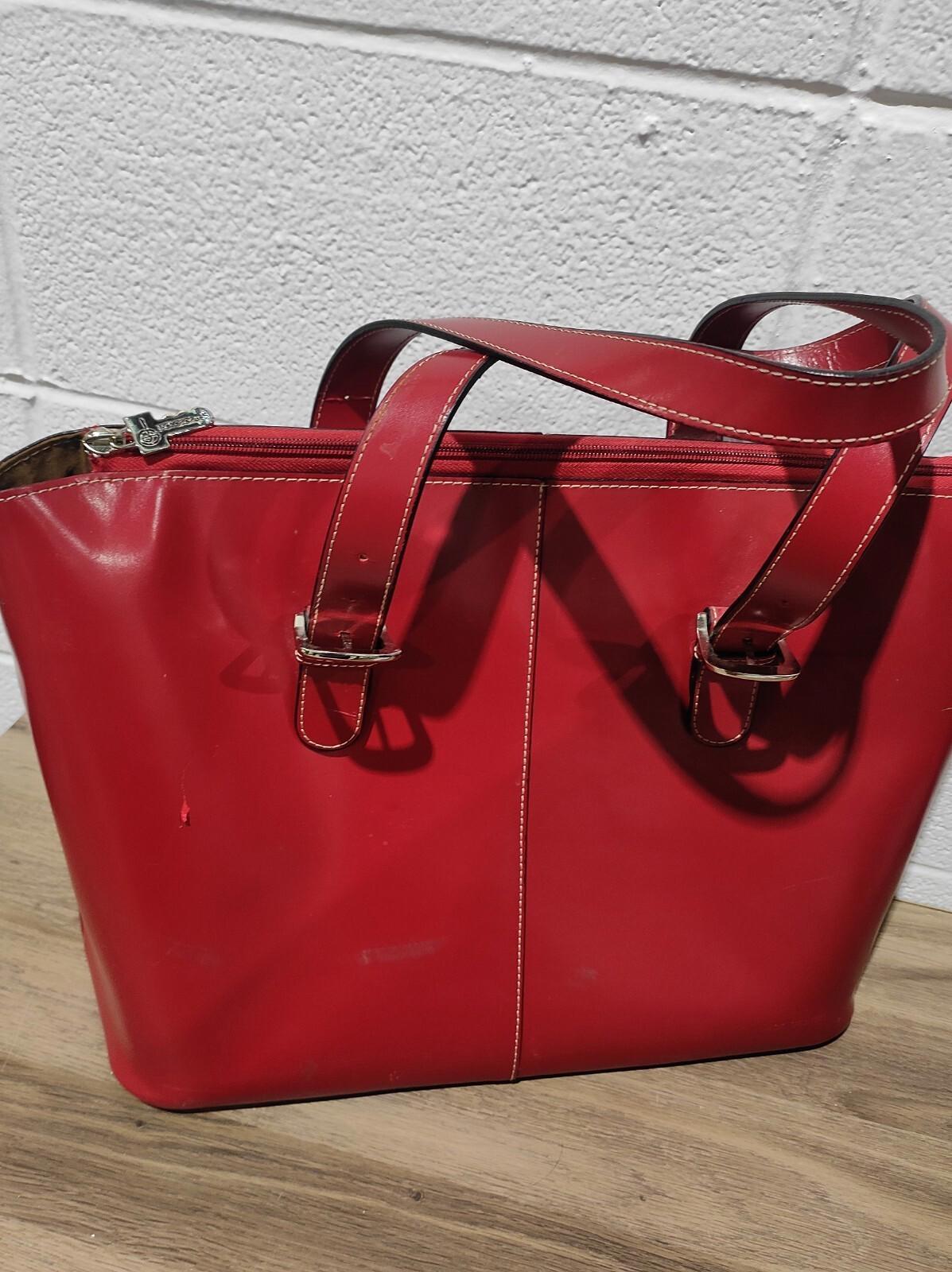 Jack Georges Milano Collection Madison Avenue Business Tote Cognac