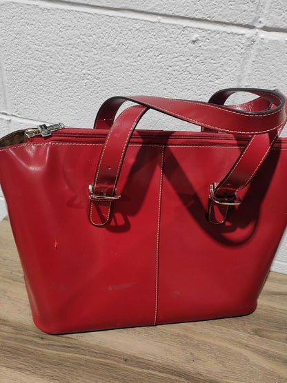 Jack Georges Milano Collection Madison Avenue Business Tote Cognac