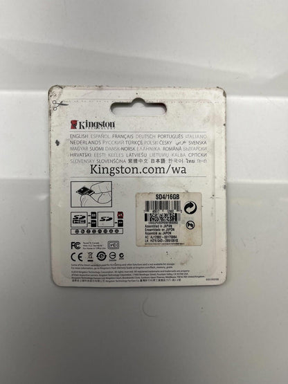 Kingston 16GB Class 4 SDHC SD Card SD4/16GB