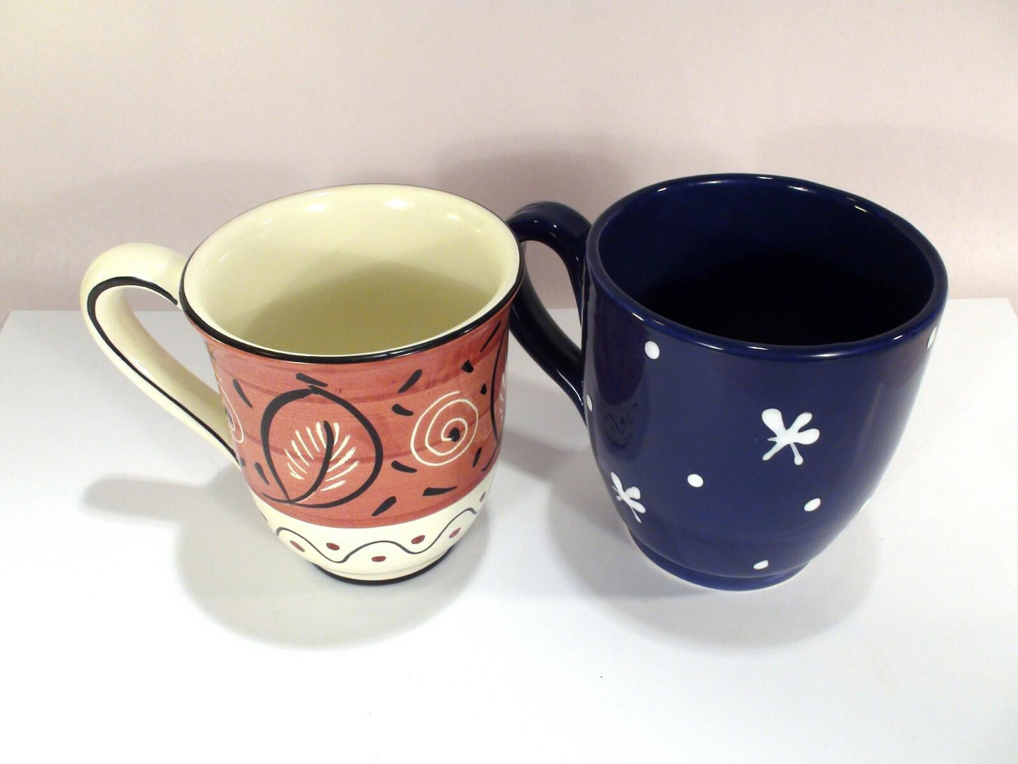 2X Starbucks "Barista" Mugs Set | 2002 | Multicolored | Hand-Painted in Italy |