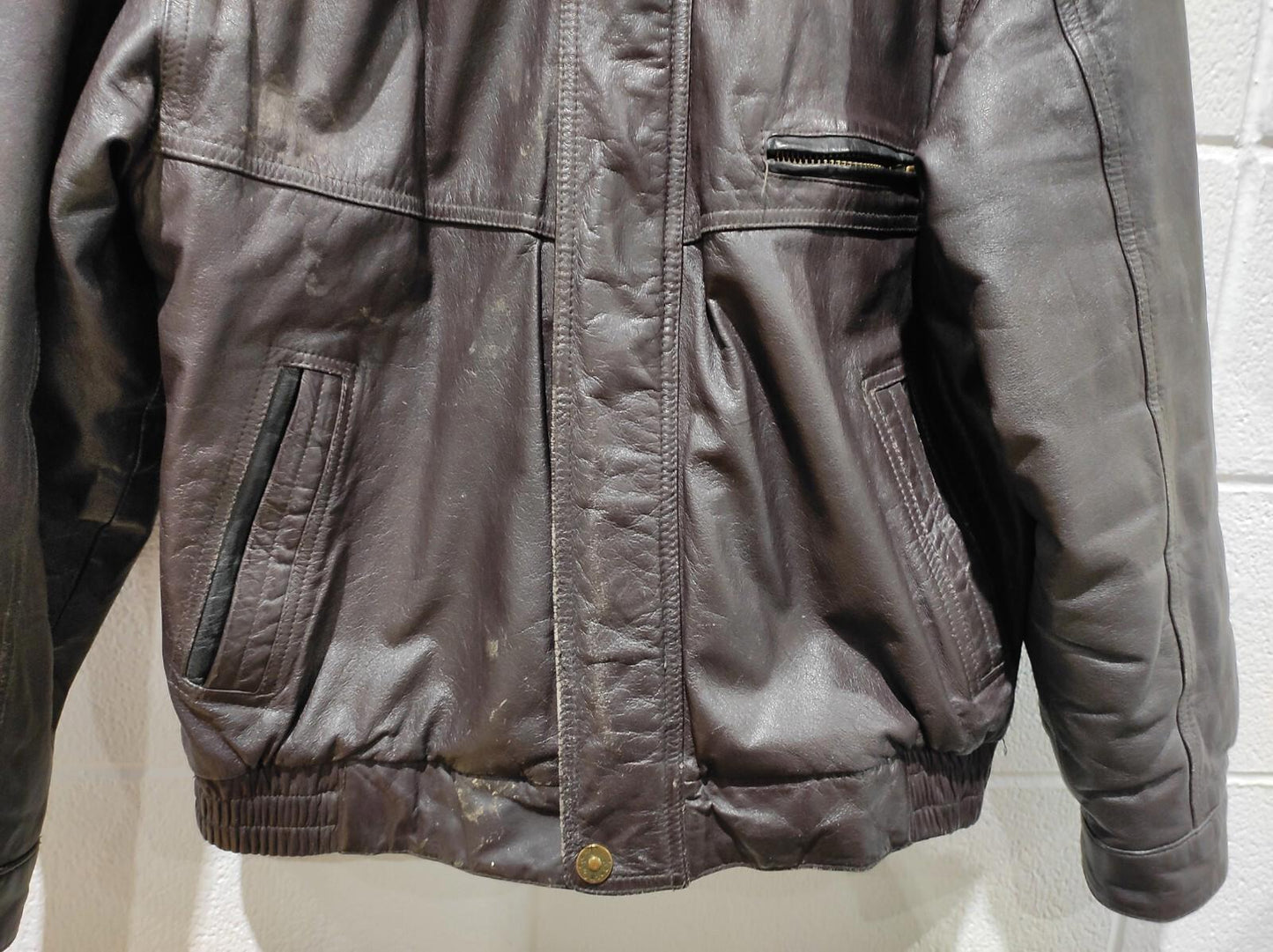 Vintage 90s Cricketeer Bomber Pilot Jacket Size L