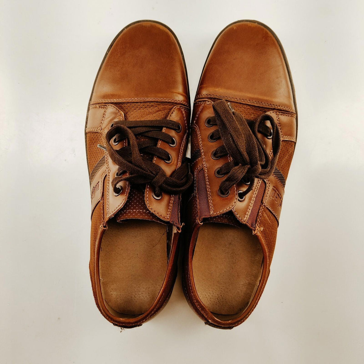 Sneakers Kenneth Cole en cuir marron pour homme, pointure 10, non répertoriées