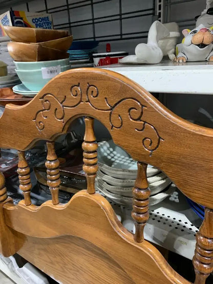 Vintage Double Wooden Headboard