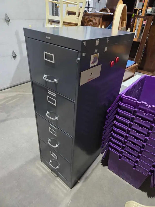 Cole Steel 4-drawer vertical filing cabinet