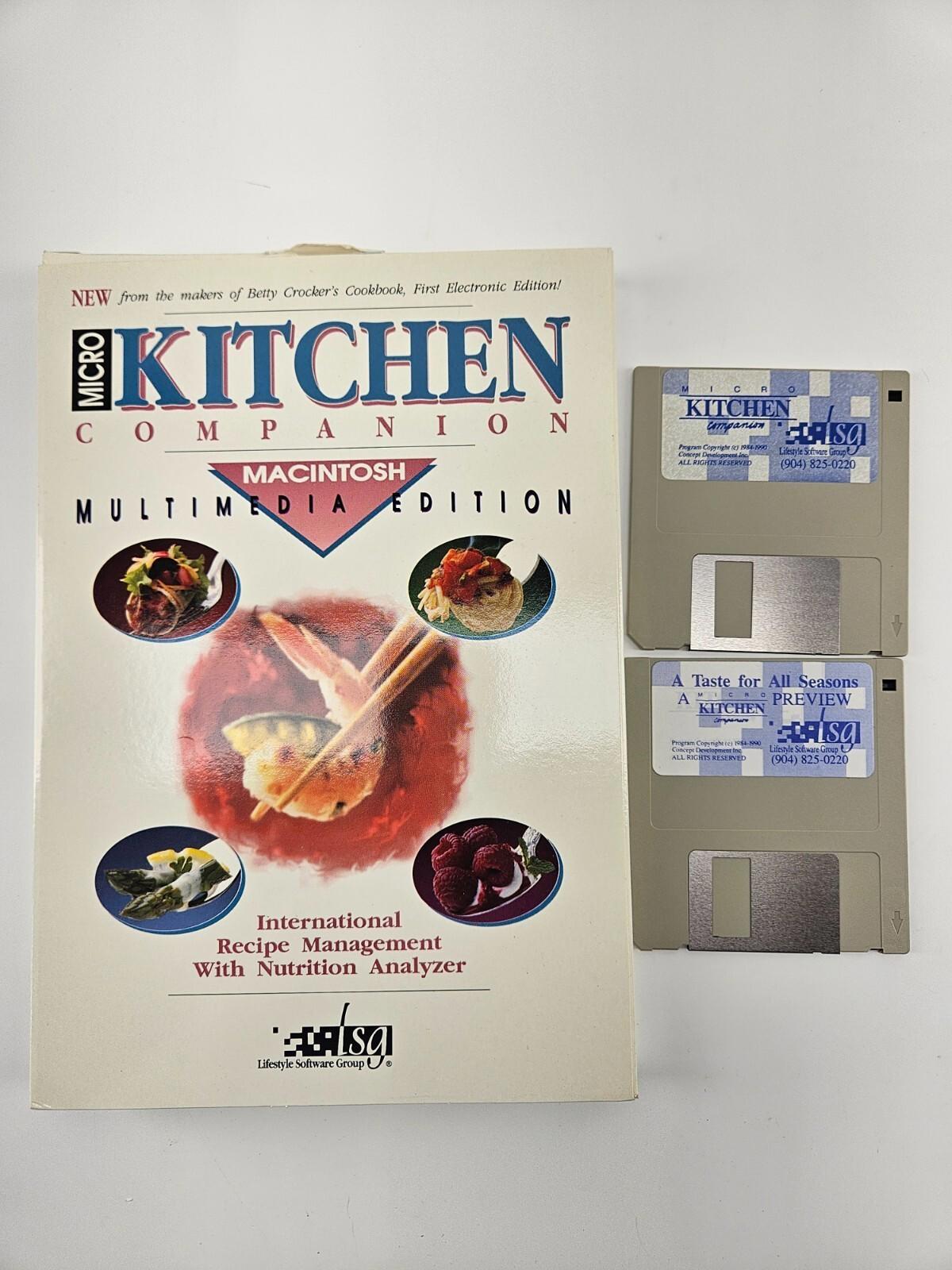 Micro Kitchen Companion - Macintosh Edition