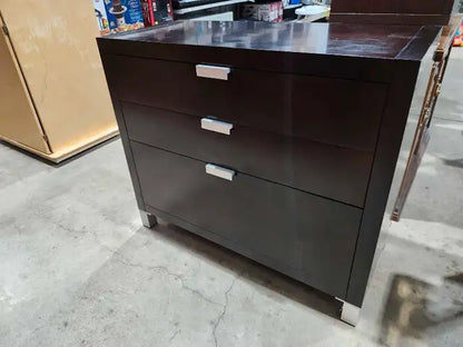 EQ3 3-Drawer Espresso Dresser