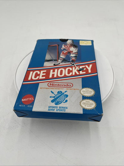 1988 Nintendo NES Ice Hockey Video Game Cartridge Box Full Set