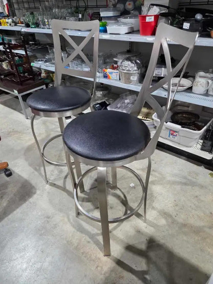 Metal 30" Swivel Bar Stools - 2 Available