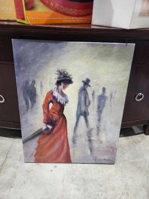 Elegant Lady Canvas Painting