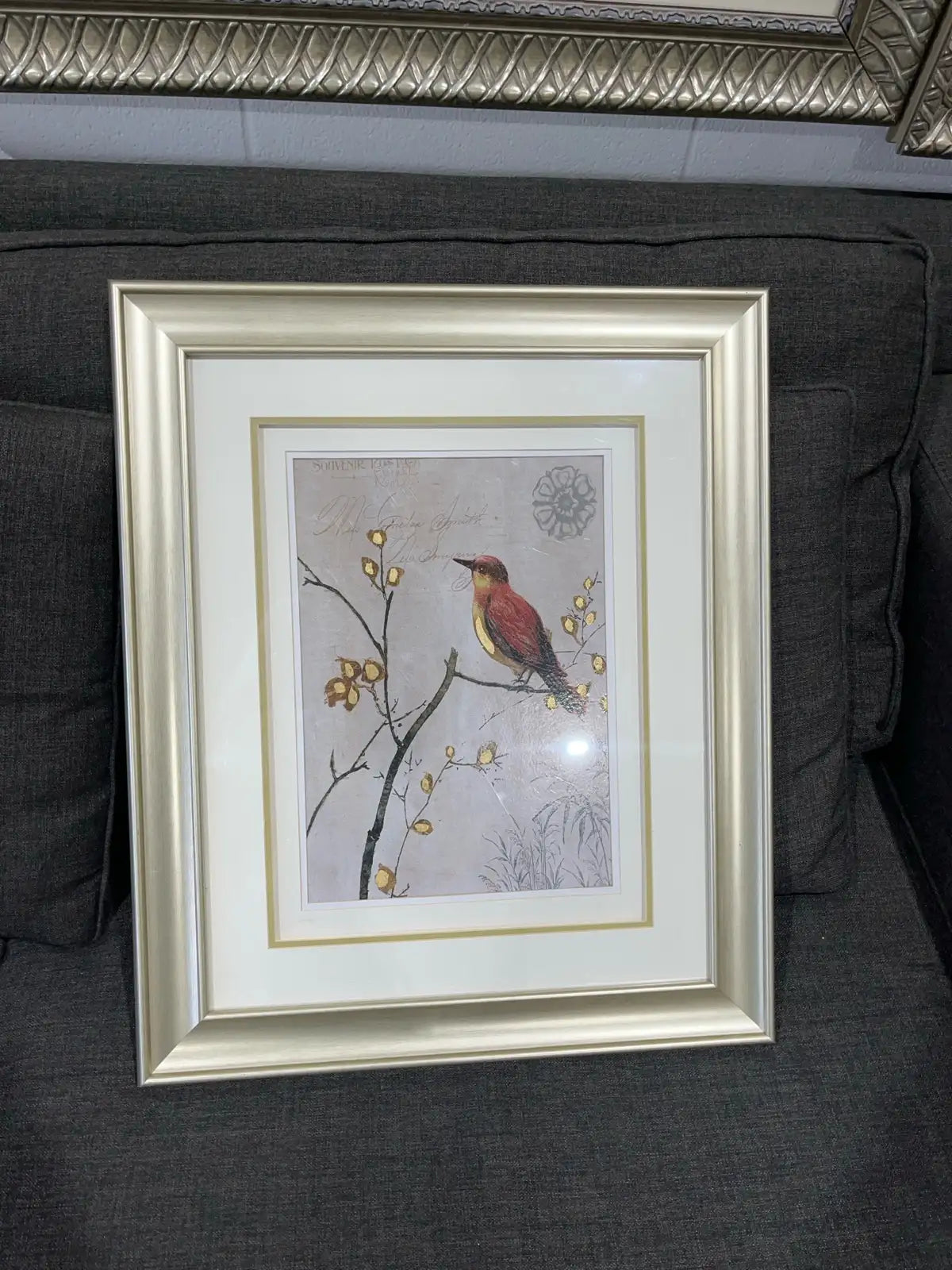 Framed printed decor art
