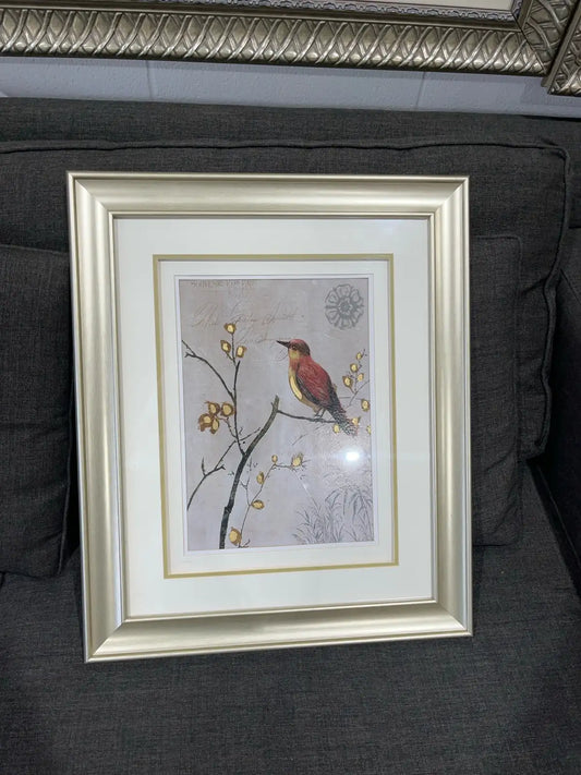 Framed printed decor art