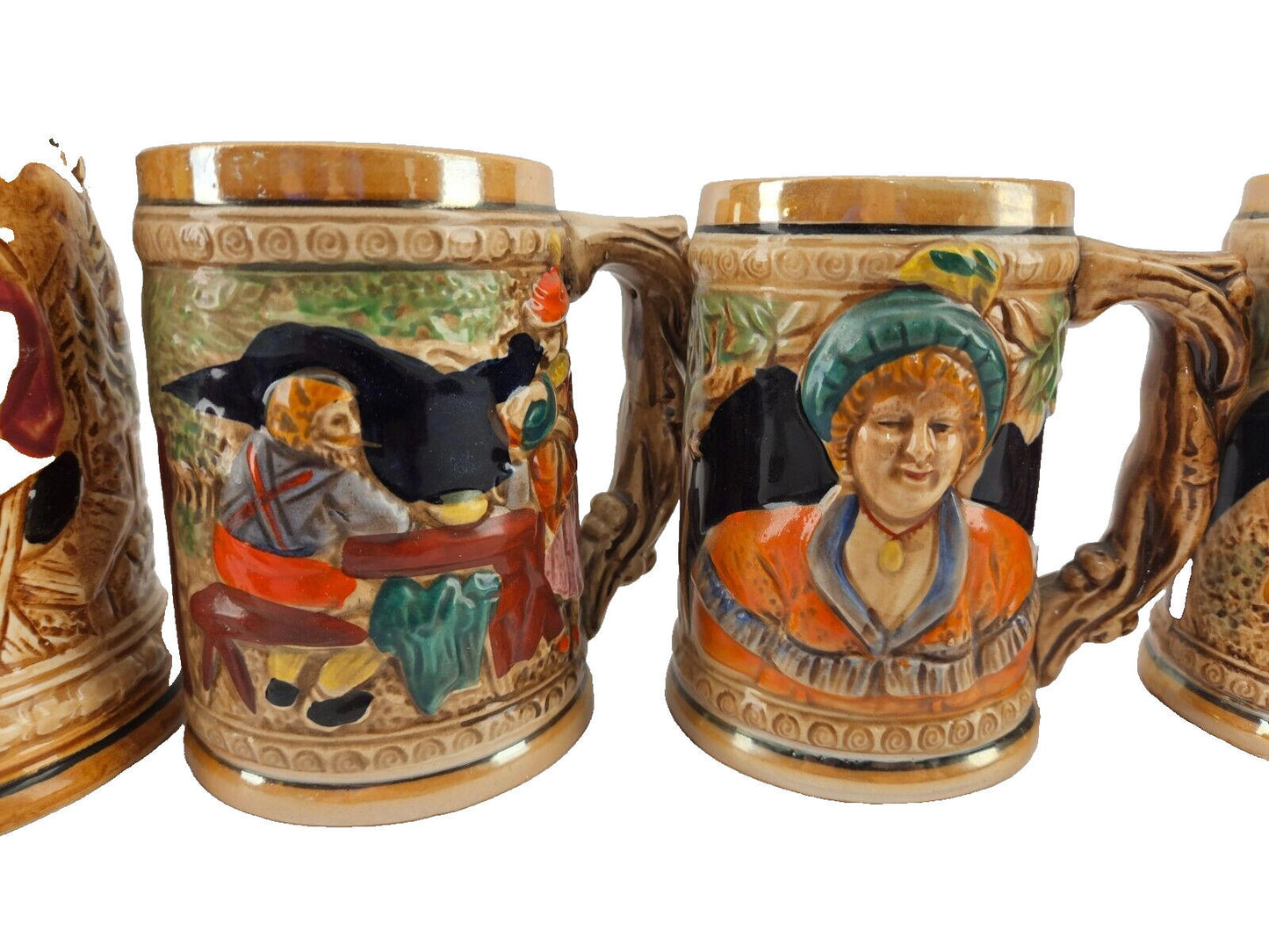 Vintage German Beer Steins and Salt/Pepper Shakers - Made in Japan