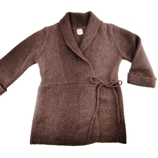 Noa Noa Purple Mohair Blend Wrap Cardigan Women's Size M