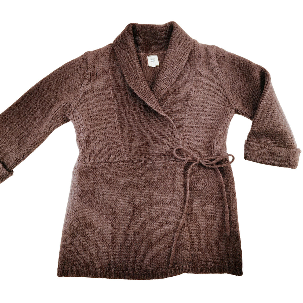 Noa Noa Purple Mohair Blend Wrap Cardigan Women's Size M