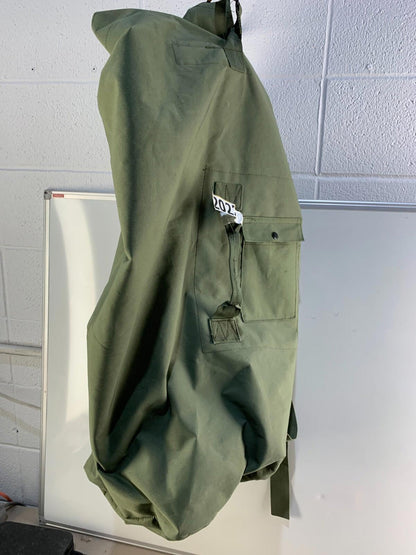 Large Canvas Duffle Bag US Military Issue Backpack w/Straps Handle