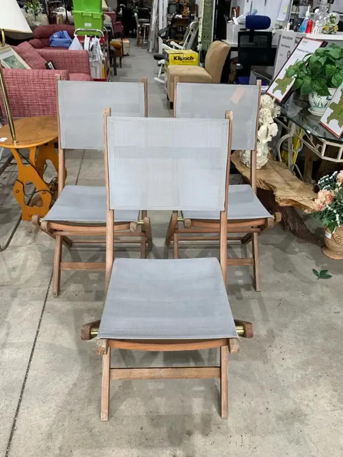 FSC Folding Patio Chairs - Set of 3