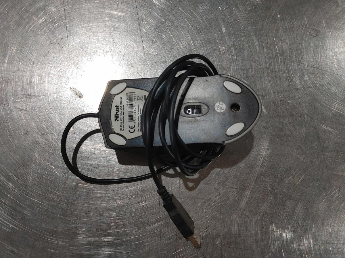 GOOD CONDITION Trust MI-2150 USB Optical Mouse Silver