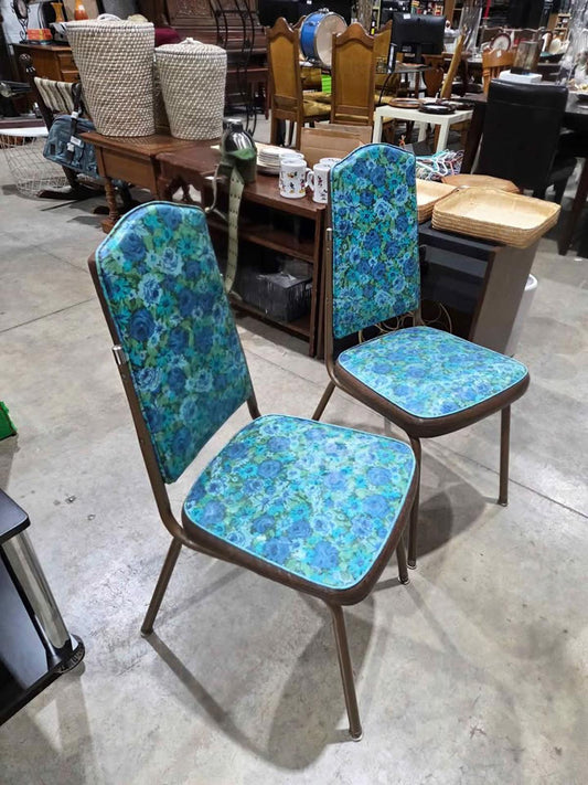 Pair of Vintage Floral Chairs