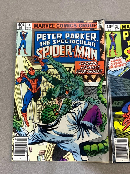 Lot of 2 Marvel Comics - The Spectacular Spider-Man #34 & #35