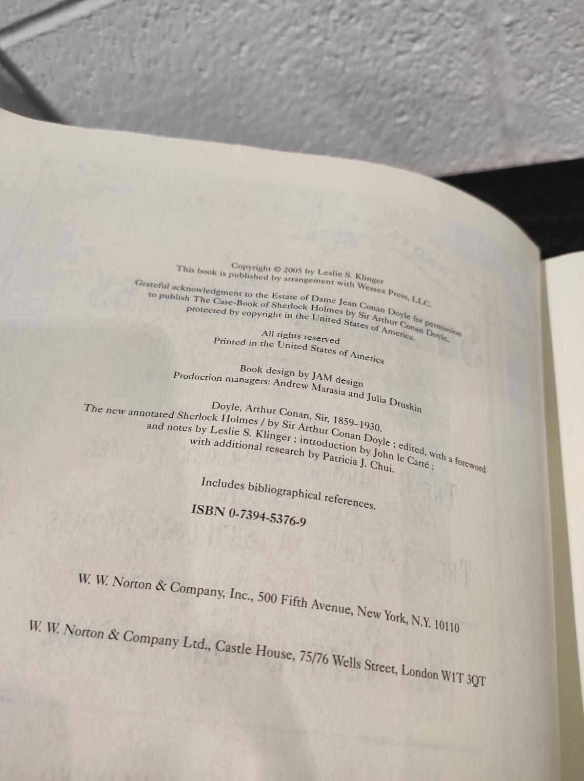 The New Annotated Sherlock Holmes Volume II Arthur Conan Doyle Paperback Norton