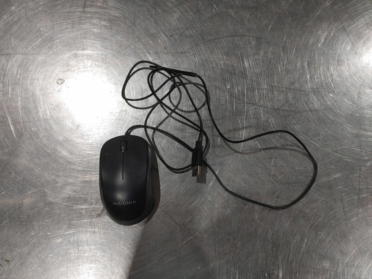 INSIGNIA USB Mouse Black/Grey - Fair