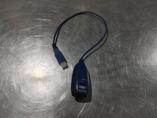 Excellent Condition SMC EZ Connect USB Ethernet Adapter Blue Tested Working