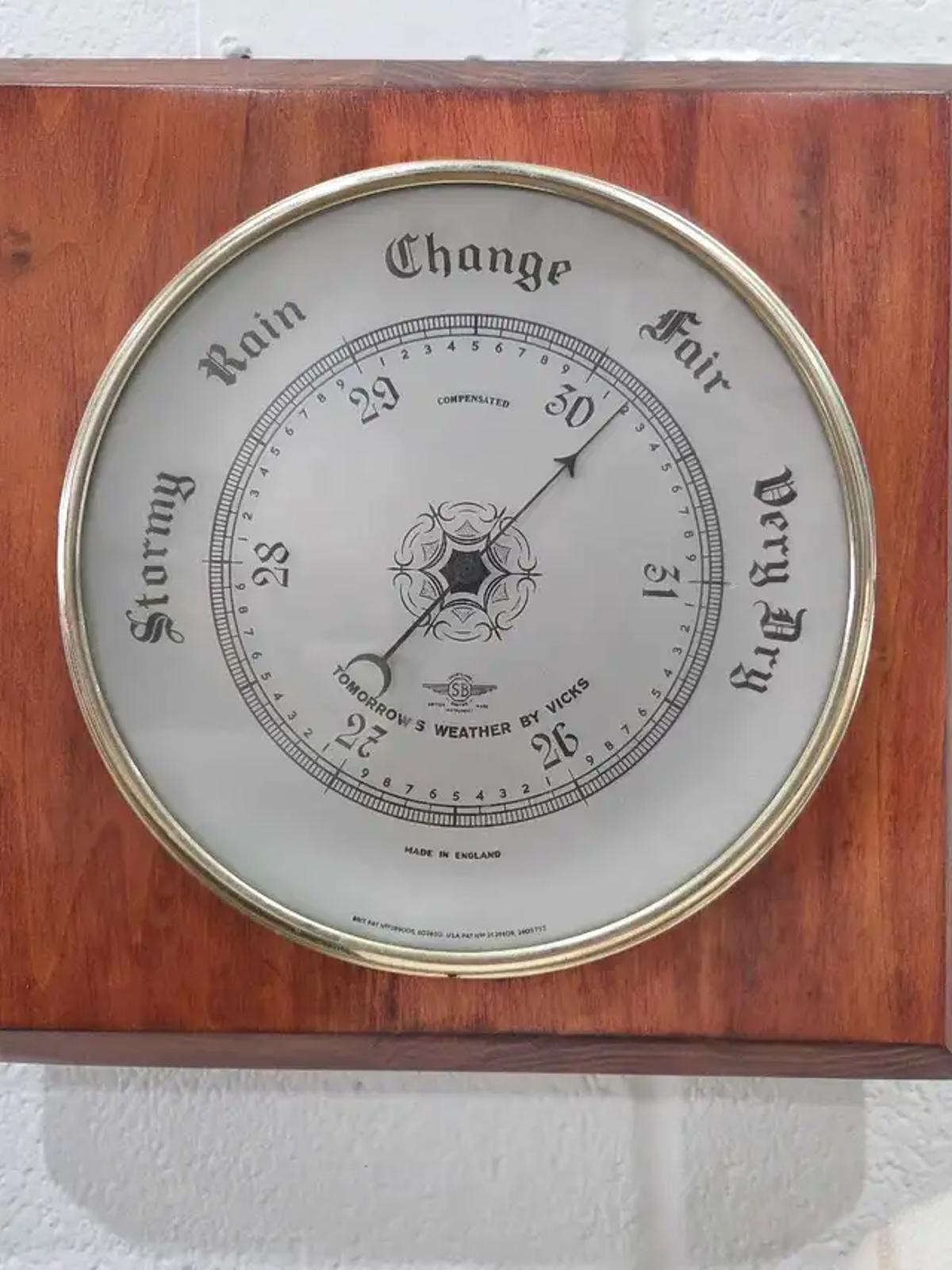 Vintage Tomorrows Weather By Vicks Barometer