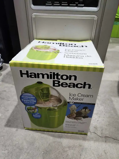 New! Hamilton Beach 1.5 Quart Ice Cream Maker