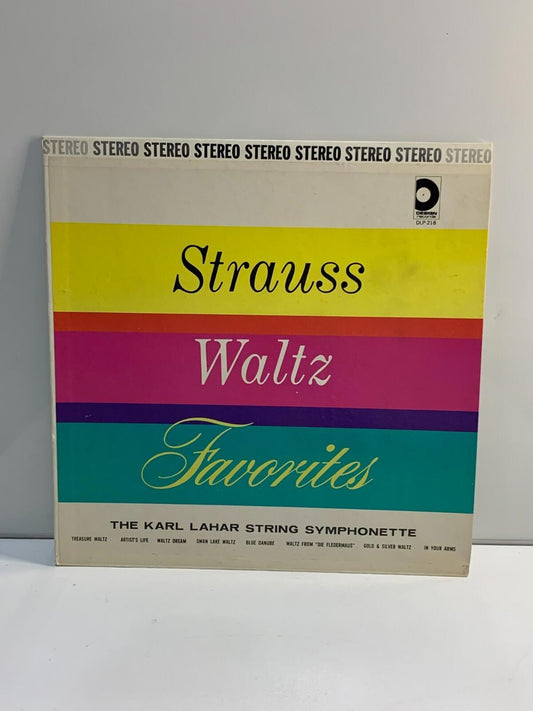 Karl Lahar String Symphonette Strauss Waltz Favorites vinyl LP Pickwick K107