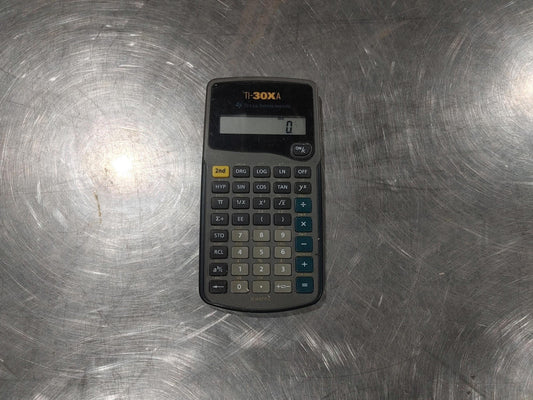 Texas Instruments TI-30XA Scientific Calculator Black/Grey Tested Working - Fair