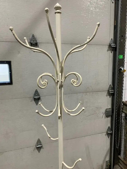 Whimsical White metal Coat Rack