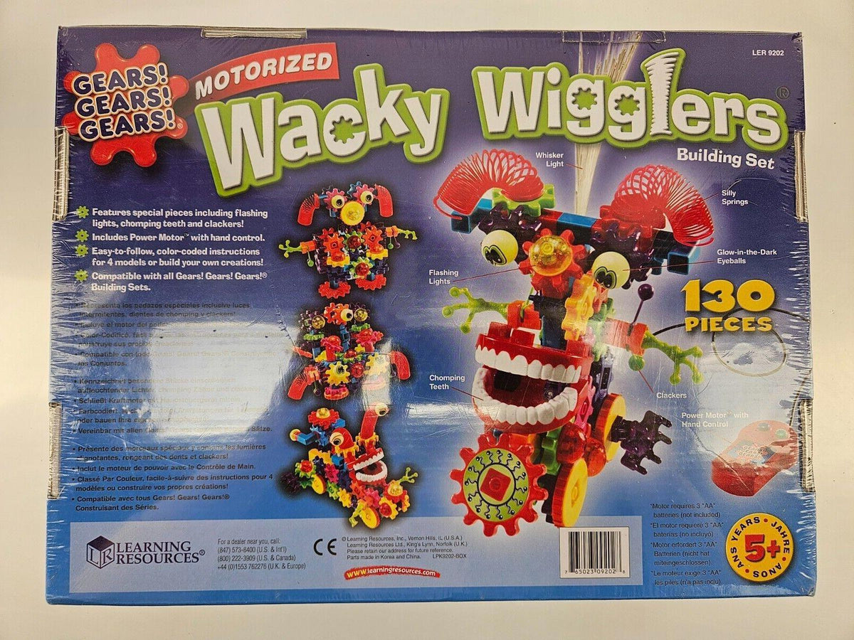 Wacky Wigglers – Jeu de construction motorisé de 130 pièces, scellé