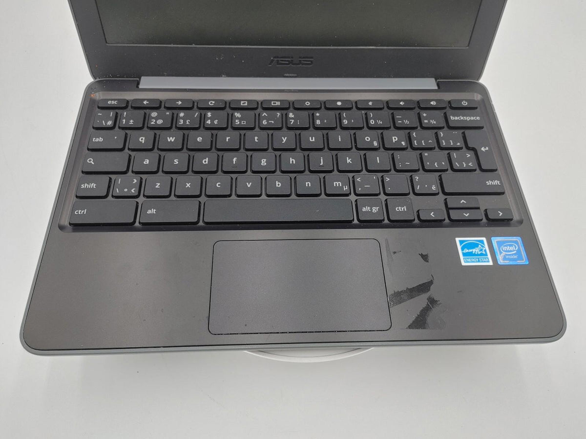 Bon état Ordinateur portable Asus C202S 11 pouces Gris Non testé Sans bloc d'alimentation