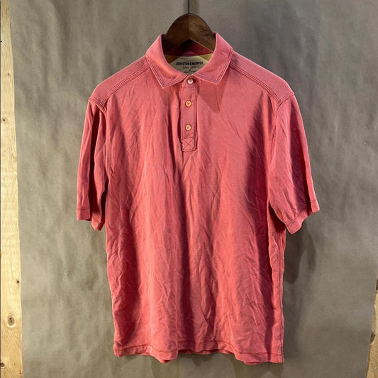 Johnston & Murphy Coral Polo Shirt Size M