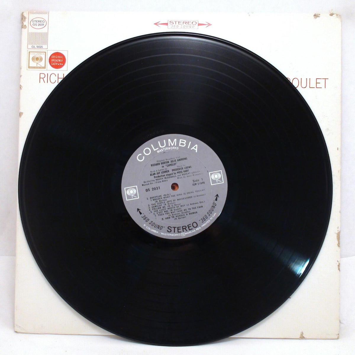 Richard Burton Julie Andrews Robert Goulet Camelot Album vinyle disque LP