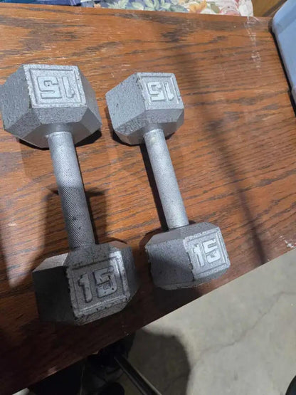 15 lb Dumbbells x2