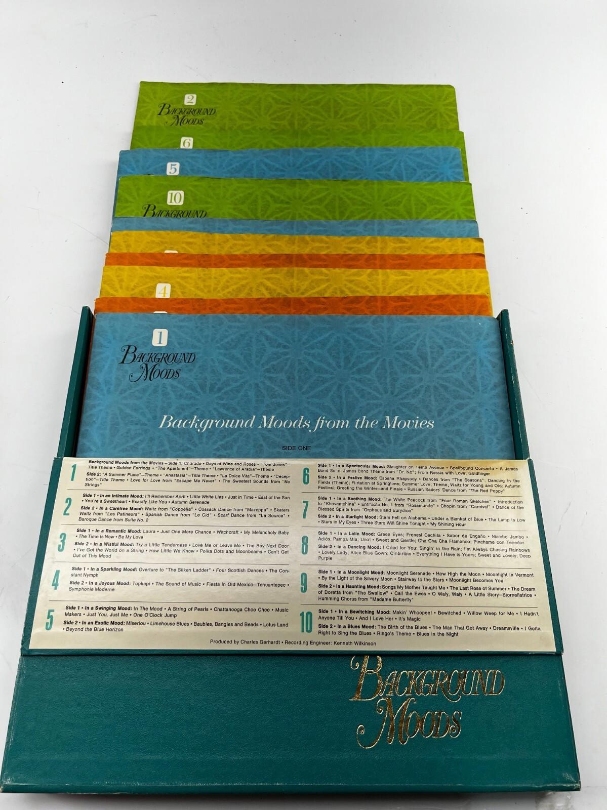 Reader's Digest Background Moods Music For Your Every Mood  10 LPs Vinyl Box Set