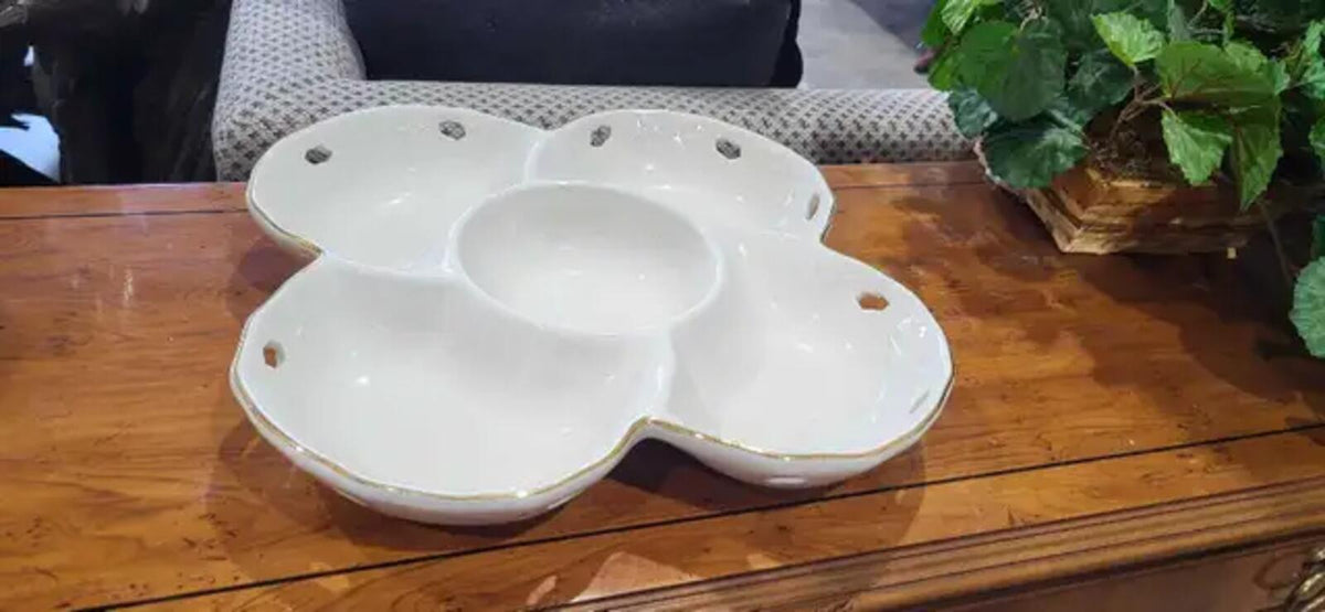 Ceramic Serving Platter with 5 Compartments
