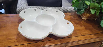 Ceramic Serving Platter with 5 Compartments