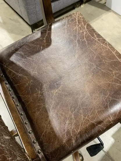 Leather Pottery Barn Swivel Office Chair