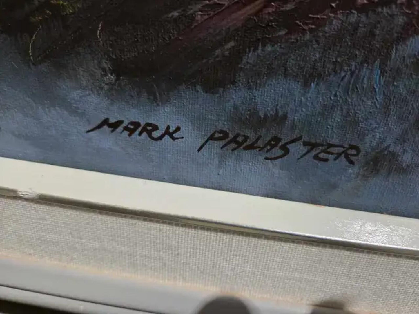 Original Mark Palaster - Mountain Oil Painting