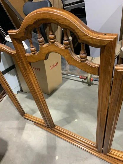 Large Wooden Dresser Mirror
