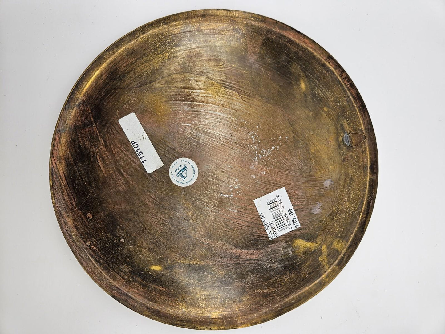 Egyptian Etched Copper Decorative 25cm Wall Plate