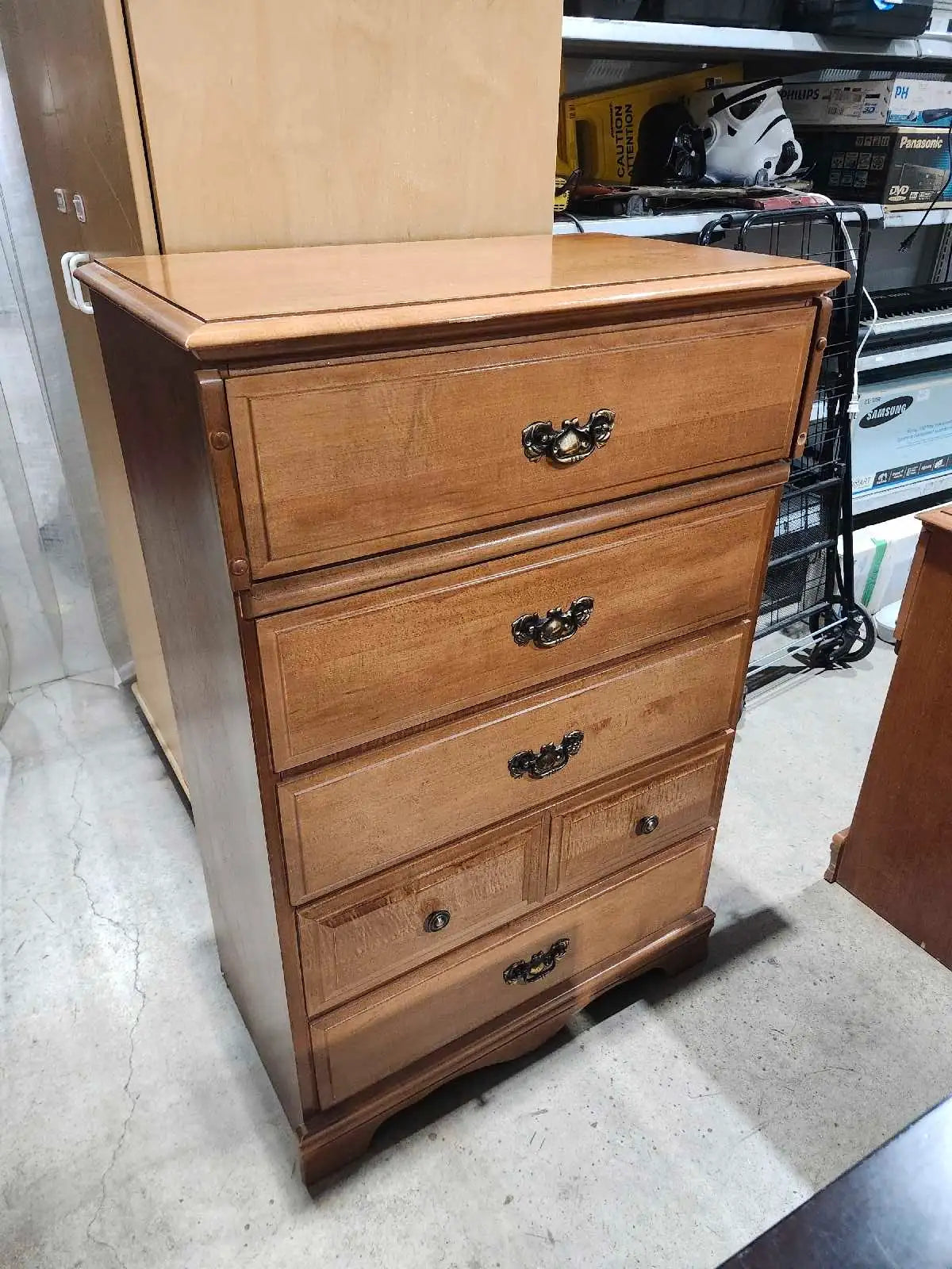Wooden Dresser & Tallboy Set