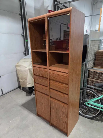 Double Lighted Display Cabinet
