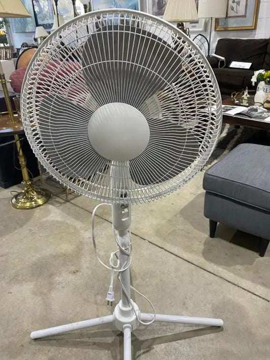 Living Solutions White Standing Fan