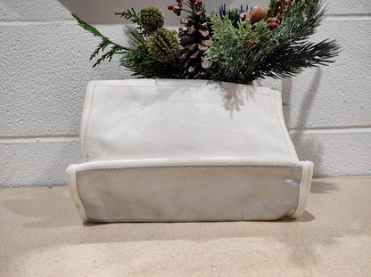 RALPH LAUREN SIGNATURE White Cosmetic Vanity Bag