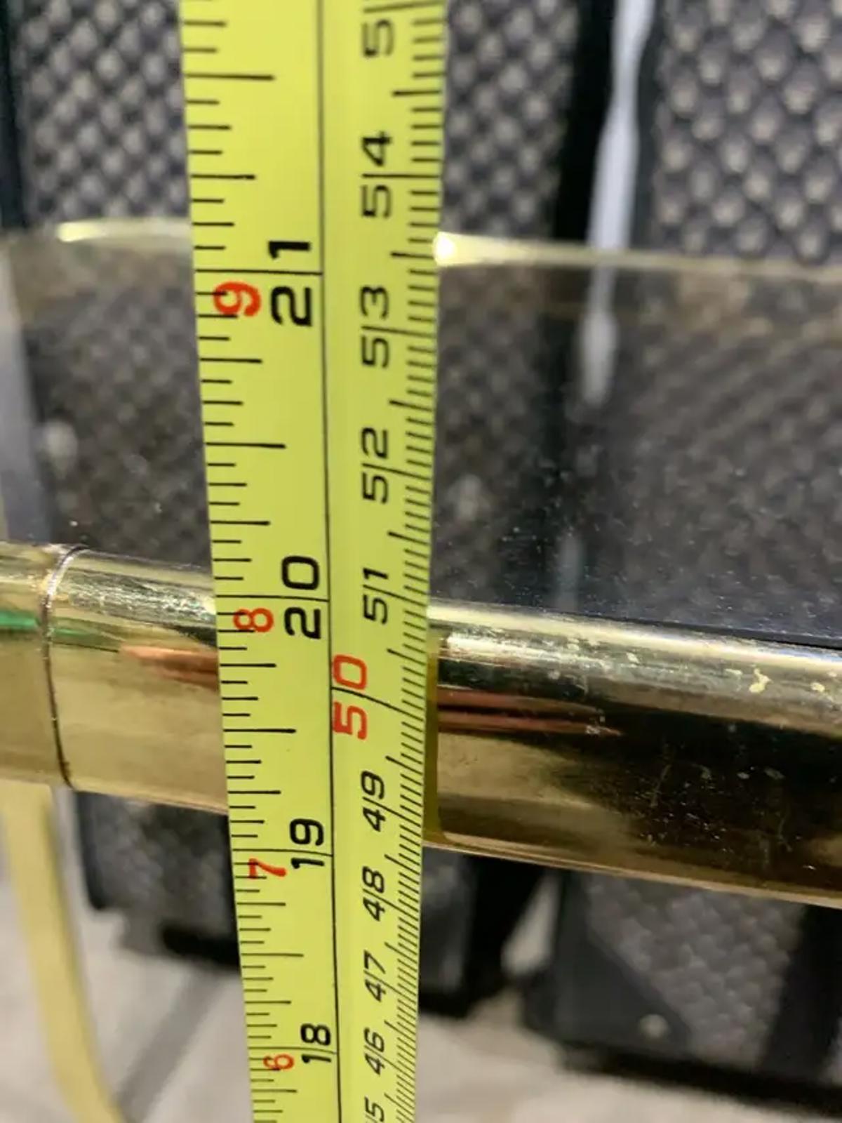 Gold Glass Side Table