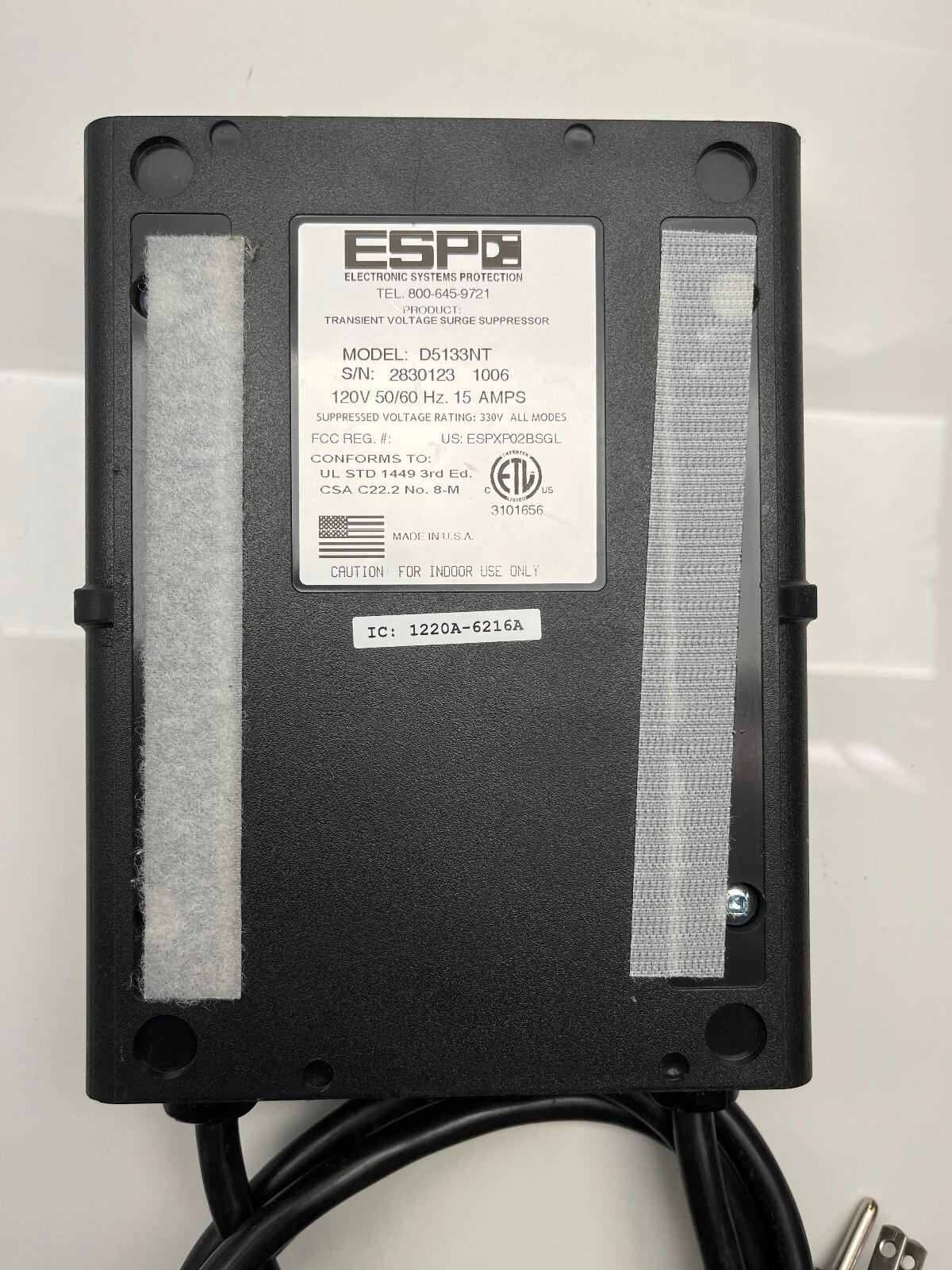 Parafoudre numérique ESP QC 120 V 15 A D5133NT